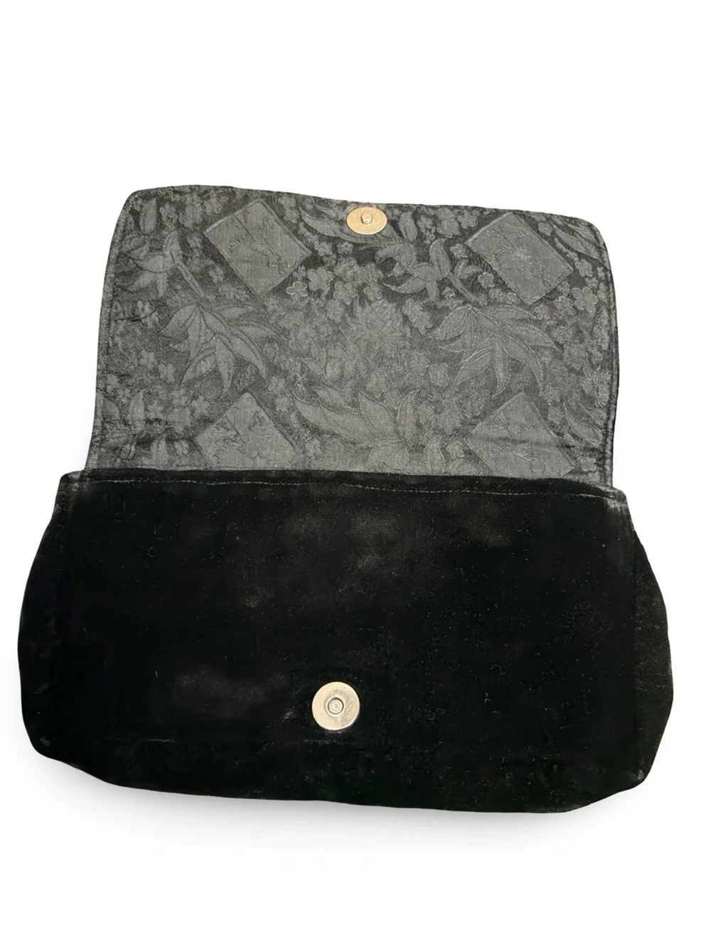 Ipa-Nima Black Beaded Peacock Clutch Evening Bag Embellished Velvet Handmade